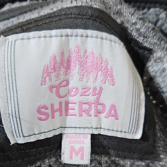 Gray Camouflage V-Neck Sweater - Picture 2 of 6